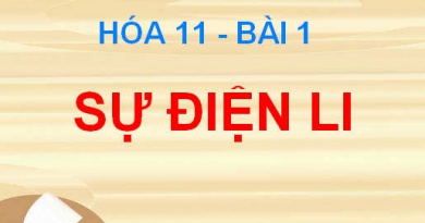 Sự điện li: Phân loại chất điện li mạnh, chất điện li yếu - Hóa 11 bài 1